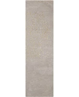 Nourison Home Opaline OPA08 Silver 2'3" x 8' Runner Rug