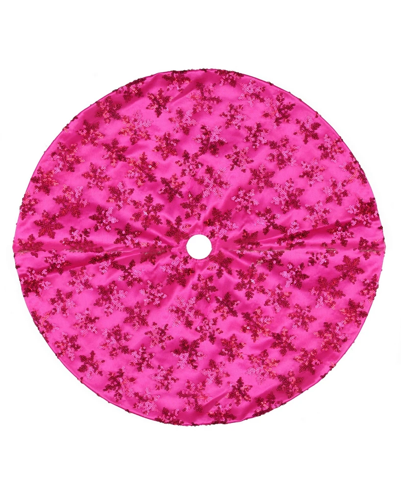 Northlight Sequin Snowflake Mini Christmas Tree Skirt
