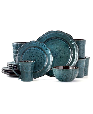 Elama Lavish 16 Pc. Dinnerware Set, Service for 4