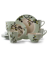 Elama Retro Bloom 16 Pc. Dinnerware Set, Service for 4