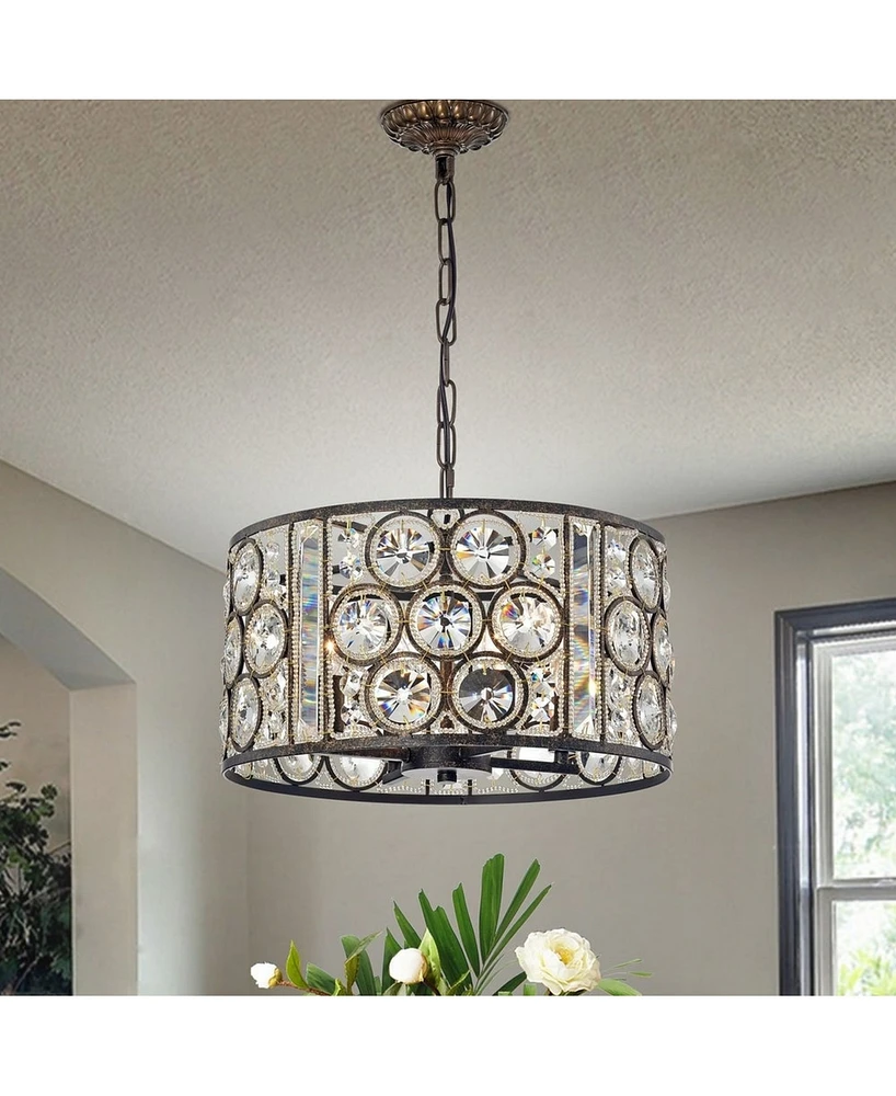 Home Accessories Welle 16" 4-Light Indoor Chandelier with Light Kit