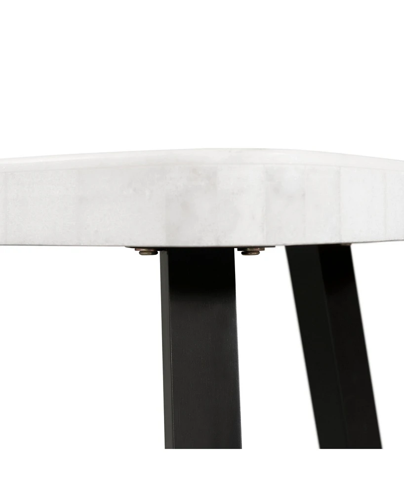 Picket House Furnishings Lena Marble Top End Table