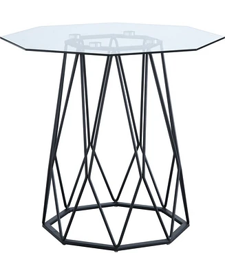 Trystance Glass Top End Table