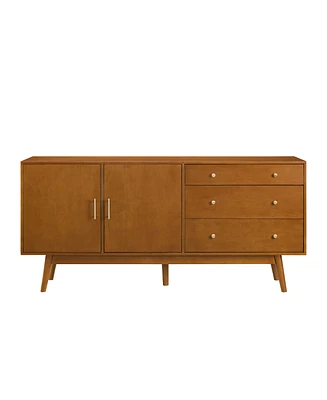 Walker Edison 70" Mid century Modern 3 Drawer, 2 Door Sideboard