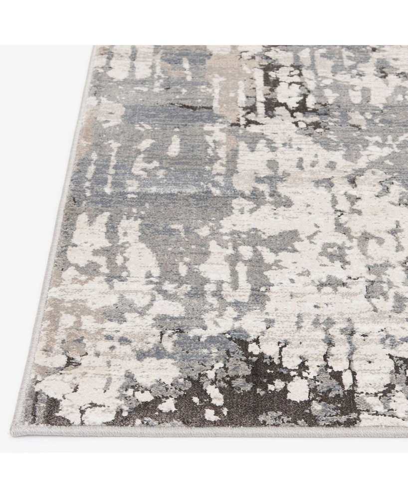 Closeout! Portland Textiles Alexia Fion Gray 5'3" x 7'7" Area Rug