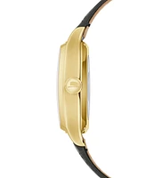 Bulova Men's Frank Sinatra Automatic Black Leather Strap Watch 45x33.5mm