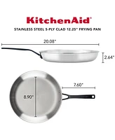 KitchenAid 5-Ply Clad Stainless Steel 12.25" Induction Frying Pan