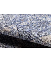 Momeni Helena Hel-4 Blue 2'6" x 8' Runner Rug