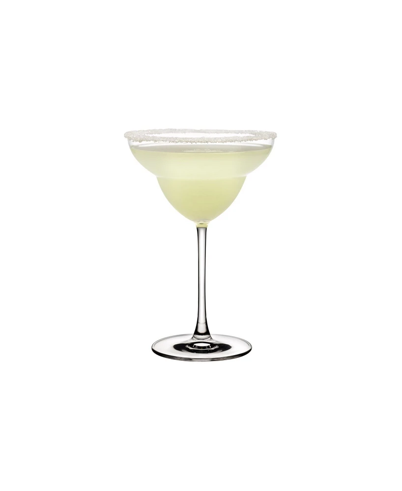 Nude Glass Vintage-Like Margarita Glass, Set of 2