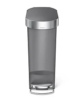 simplehuman 40 Liter Plastic Slim Rectangular Kitchen Trash Can