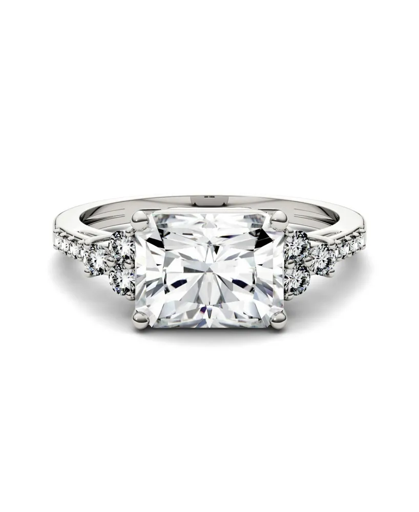 Moissanite Radiant Cut Engagement Ring 2-9/10 ct. t.w. Diamond Equivalent 14k White Gold