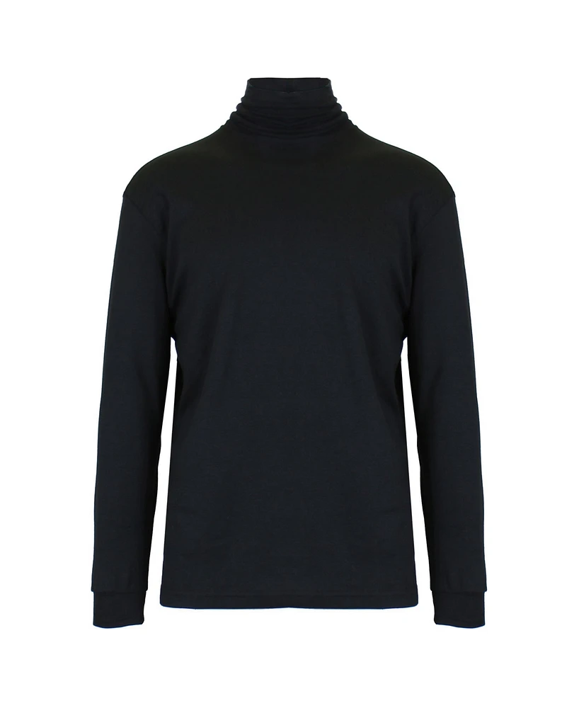 Galaxy By Harvic Men's Long Sleeve Turtle Neck Tee