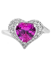 Women's Heart Ring Sterling Silver