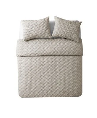 Vcny Home Nina Embossed Comforter Set