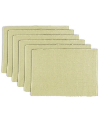 Design Imports Ribbed Placemat, Set of 6