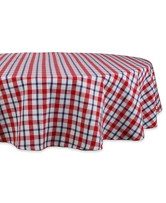 Design Imports American Plaid Kitchen Textiles, 70" Round, American Plaid, 1 Piece