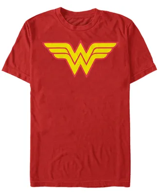 Men's Wonder Woman Two Color Logo Short Sleeve T-shirt
