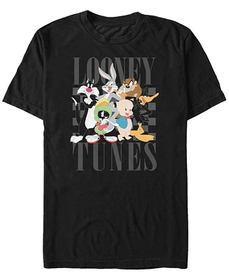 Men's Looney Tunes Nineties Groupshot Short Sleeve T-shirt