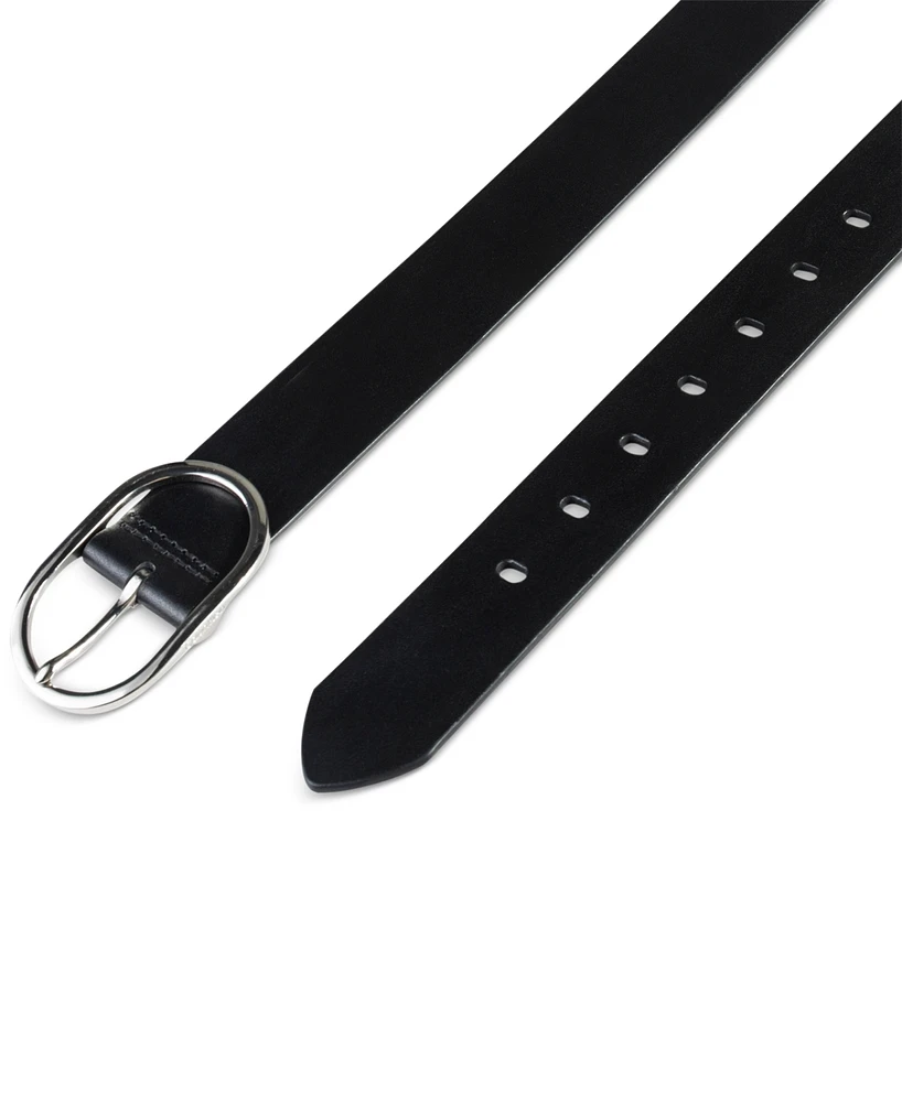 Calvin Klein Women's Oval Center Bar Buckle Dress Belt