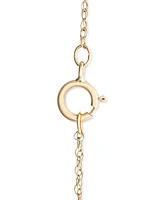Wrapped Diamond Dragonfly 18" Pendant Necklace (1/8 ct. t.w.) in 10k Gold, Created for Macy's