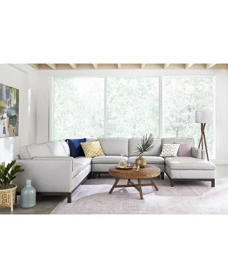 Closeout Virton Leather Sofa Collection Created For Macys