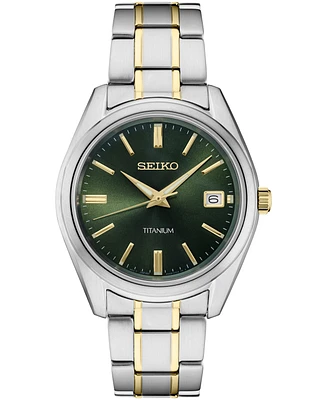 Seiko Men's Essential Two-Tone Titanium Bracelet Watch 40mm