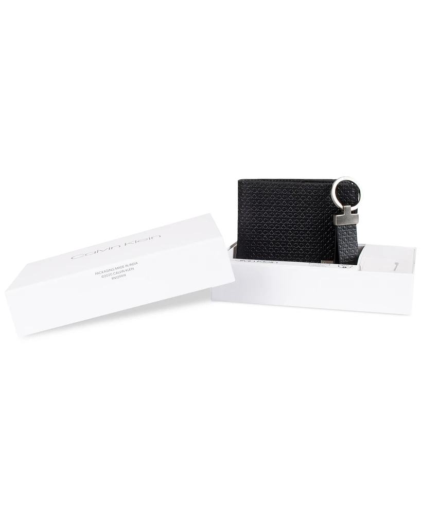 Calvin Klein Men's Rfid Slimfold Wallet & Key Fob Set