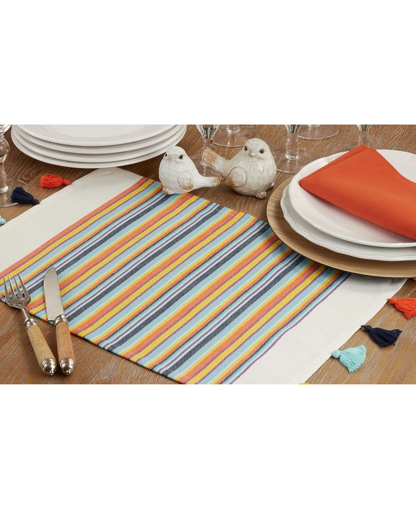 Saro Lifestyle Color Splash Placemat 20" x 14", Set of 4