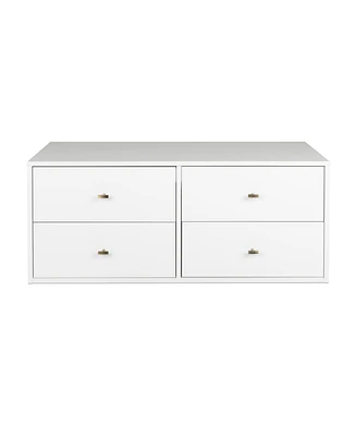 Prepac Floating 4-Drawer Dresser