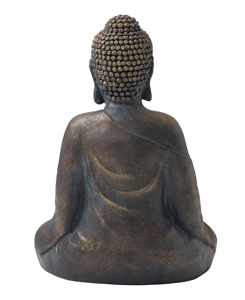 Glitzhome Meditating Buddha Statue