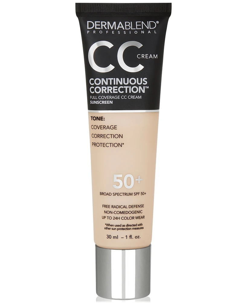 Dermablend Continuous Correction Cc Cream Spf 50+