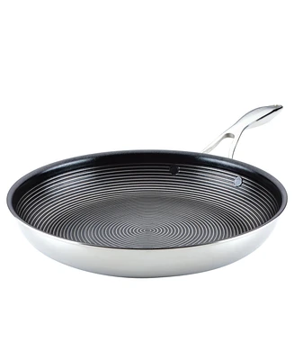 Circulon SteelShield C-Series Tri-Ply Clad Nonstick Frying Pan, 12.5-Inch, Silver