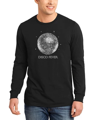 Men's Disco Ball Word Art Long Sleeve T-shirt