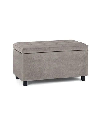 Cosmopolitan Contemporary Rectangle Storage Ottoman
