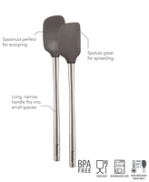 Tovolo Flex-Core Silicone & Stainless Steel Mini Spatula & Spoonula Set