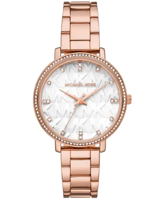 Michael Kors Women's Pyper Rose Gold-Tone Stainless Steel Bracelet Watch 38mm