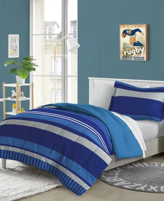 Dream Factory Rugby Stripe 5-Pc. Comforter Set, Twin