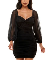 B Darlin Juniors' Ruched Bodycon Dress