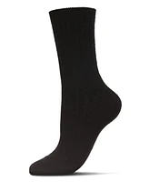 MeMoi Women's Rib Cashmere Crew Socks