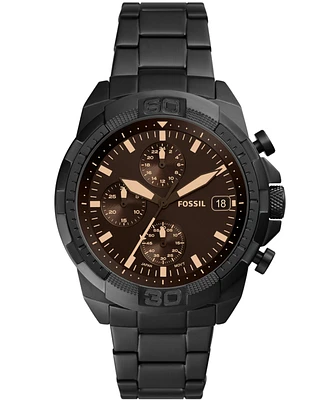 Fossil Men's Bronson Chronograph Stainless Steel Bracelet Watch 44mm