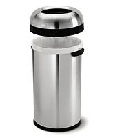 simplehuman 60L Round Bullet Open Top Commercial Trash Can