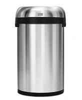 simplehuman 60 Liter Semi Round Open Top Commercial Trash Can