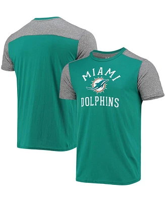 Men's Aqua, Gray Miami Dolphins Field Goal Slub T-shirt