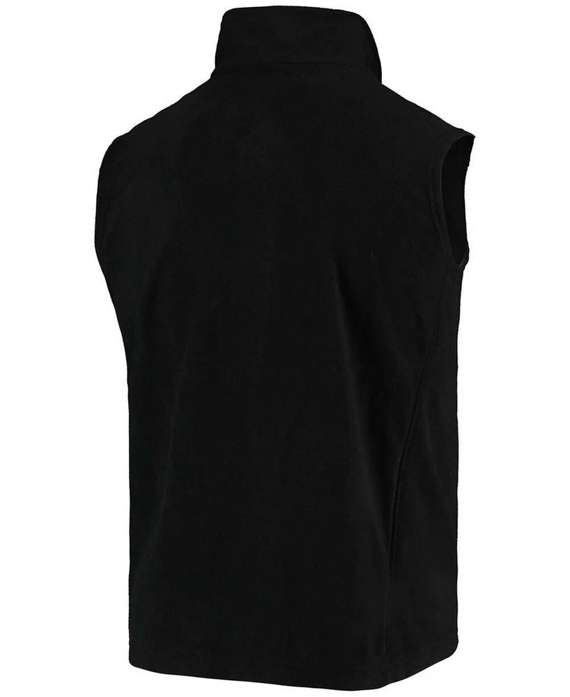 Men's Black Las Vegas Raiders Houston Fleece Full-Zip Vest