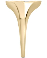 Wrapped Diamond Cross Ring (1/7 ct. t.w.) 14k Gold, Created for Macy's