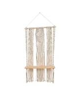 Layered Wall Hanging with Shelf, 2.5' x 1.5'