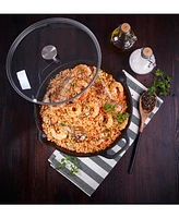 Victoria Glass Lid with Stainless Steel Knob for 13" Skillet