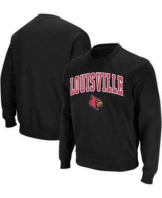 Colosseum Men's Louisville Cardinals Arch and Logo Crew Neck Sweatshirt