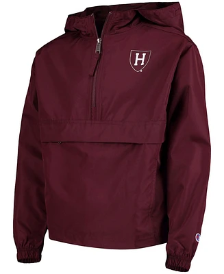 Big Boys and Girls Crimson Harvard Crimson Pack and Go Windbreaker Jacket