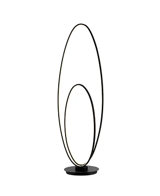 Calder Modern Contemporary Oval Dimmable Integrated Led Floor Lamp